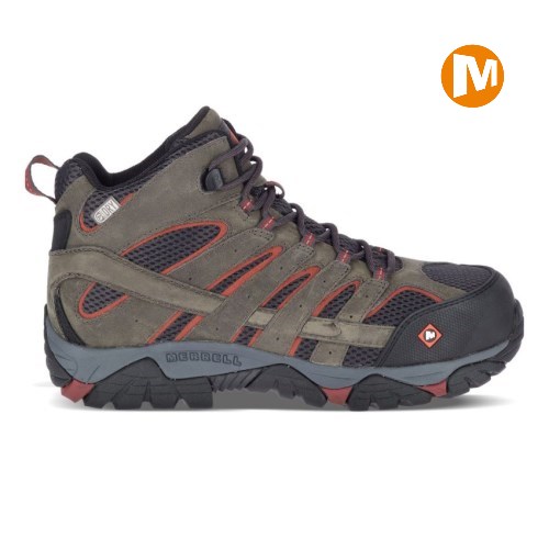 Botas de Seguridad Merrell Moab Vertex Mid Waterproof Comp Toe Hombre MX.N.EKF